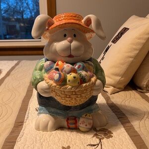 Colorful Ceramic Bunny Figurine